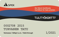 Tulityökortti - Opi ennaltaehkäisemään onnettomuuksia. Tulityökortti meiltä ammattitaidolla ja edullisesti